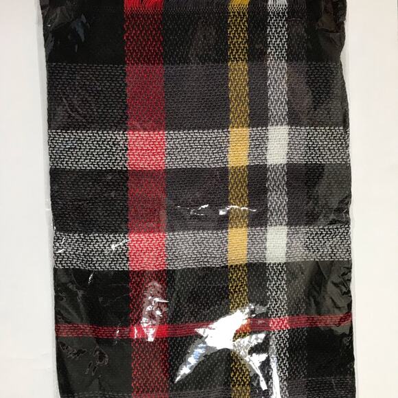 Multicolor Plaid Infinity Scarf- New - Picture 6 of 6